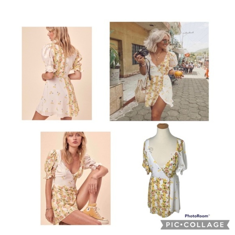 For love and lemons savannah wrap mini dress size medium NWT
